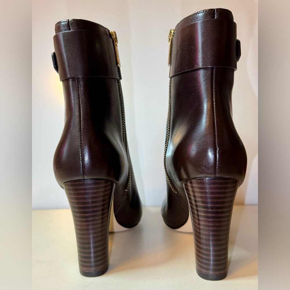 MICHAEL Michael Kors Guiliana Ankle Bootie  Chocolate Size 7 1/2 - Picture 4 of 12